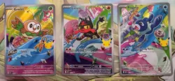 Pokemon First Partner Illustration Collection Series 1 Alola Gen 7 Starters Set - Image 1