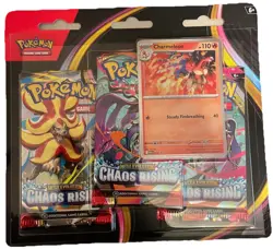 Pokemon TCG Chaos Rising 3 Pack Blister Charmeleon Promo Factory Sealed - Image 1