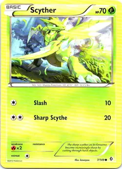 Scyther 7/149 Common Boundaries Crossed Pokemon Lightly Played - Image 1