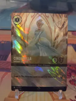 Disney Lorcana Cinderella Ballroom Sensation Foil Enchanted 205/204 EN Rise Of T - Image 1