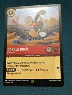 Disney Lorcana TCG Foil Donald Duck Not Again! Legendary - Image 3