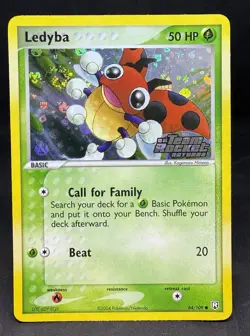 Ledyba Reverse Holo Pokemon Card ex Team Rocket Returns 64/109 Ungraded Raw NM - Image 1