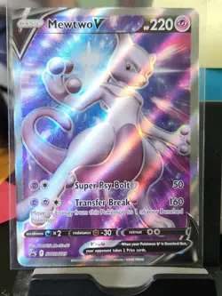 Pokemon TCG Mewtwo V SWSH Black Star Promos SWSH229 Holo Promo - Image 1