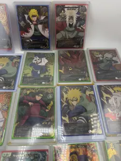 Naruto CCG: 1st Editions &- Super Rare - Lot Of 17 Cards NM - Image 1