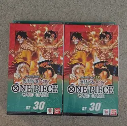 Bandai One Piece Card Game Starter Deck EX Luffy & Ace ST-30 2 Decks (50) - Image 1