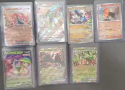 Pokemon TCG Holo Full Art Lot 7 Cards Ogerpon ex Garbodor VMAX Breloom V - Image 1