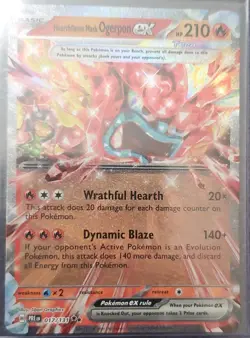 Pokemon TCG Holo Full Art Lot 7 Cards Ogerpon ex Garbodor VMAX Breloom V - Image 2