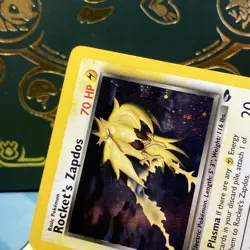 Rocket's Zapdos 15/132 Gym Challenge Holo Rare WOTC Pokemon Card LP - Image 3