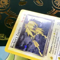 Rocket's Zapdos 15/132 Gym Challenge Holo Rare WOTC Pokemon Card LP - Image 5