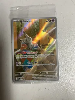 Pokemon TCG Mimikyu 075 Promo SEALED Scarlet & Violet Cards Full Art Holo - Image 1