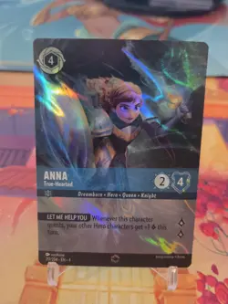Disney Lorcana Anna True-Hearted Foil Enchanted 217/204 EN Ursula's Return - Image 1