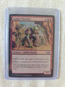 Goblin Warchief EVG Duel Decks Elves vs Goblins MTG Magic The Gathering Uncommon - Image 1