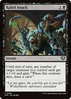 NM Rabid Attack, MTG, Secrets of Strixhaven, Magic the Gathering, 96 - Image 1