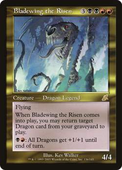 Bladewing the Risen #136 (MP) Scourge SCG Magic MTG - Image 1