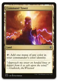 Command Tower 333 Throne of Eldraine - MTG NM - Image 1