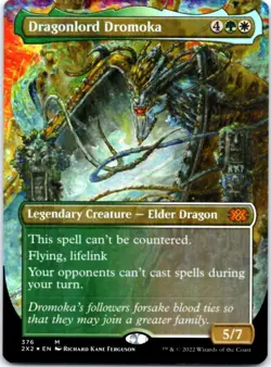 Dragonlord Dromoka (Borderless) (Foil) Double Masters 2022, 376 NM - Image 1