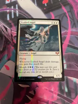 MTG - EXALTED ANGEL - MYTHIC - FTV ANGELS - LP - FOIL - Image 1