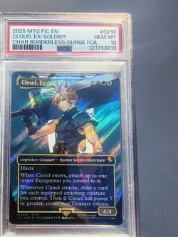 Cloud, Ex-SOLDIER (Borderless) (Surge Foil) Commander: Final Fantasy Foil - Image 1