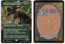 Thrasta, Tempest's Roar (Borderless) 318 Modern Horizons 2 MTG LP - Image 1