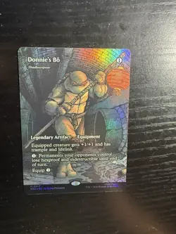 MTG Shadowspear(Donnie's Bo) Borderless - Teenage Mutant Ninja Turtles Source - Image 3