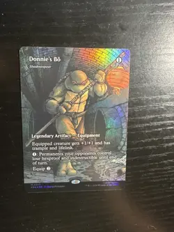 MTG Shadowspear(Donnie's Bo) Borderless - Teenage Mutant Ninja Turtles Source - Image 4