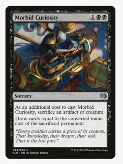 Morbid Curiosity | Kaladesh (KLD) | MTG Magic | Sacrifice | Draw | LP - Image 1