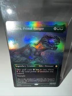 MTG Ghalta, Primal Hunger Foil Borderless 335 FDN Legendary Creature Green - Image 1