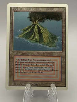 Magic the Gathering Volcanic Island Revised Edition Dual Land - Image 1
