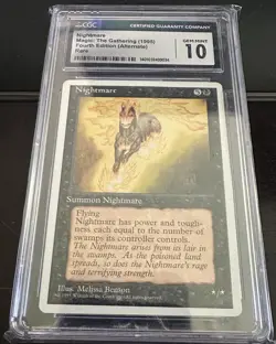** CGC 10 ** Nightmare Alternate 4th Edition Magic - Image 1