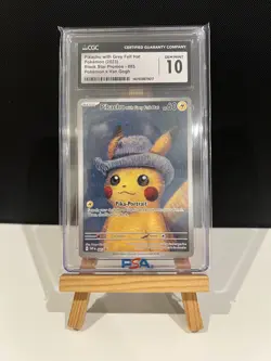 Pokemon CGC 10 Pikachu With Grey Felt Hat #085 Promo Van Gogh 2023 English - Image 1