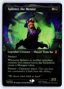 Splinter, the Mentor 3 Commander: Teenage Mutant Ninja Turtles Magic Foil NM - Image 1