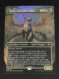 MTG Commander: Tarkir: Dragonstorm Betor, Ancestor's Voice Borderless Foil 0001 - Image 1
