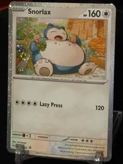 Pokemon Snorlax 122 SVP Black Star Promo Cosmo Holo Card - NM PACK FRESH! - Image 1