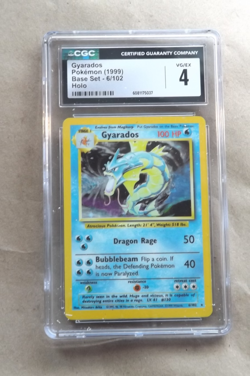1999 Pokemon Game Gyarados Holo PSA 4 6/102 GRADED CGC 4 - Image 1