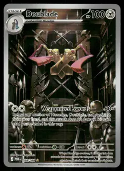 DOUBLADE 098/088 HOLO ILLUSTRATION RARE PERFECT ORDER POKEMON NEAR MINT - Image 1