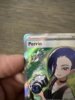 Pokemon TCG Trainer Perrin Holo Rare Twilight Masquerade 209/167 (error card) - Image 2
