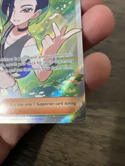Pokemon TCG Trainer Perrin Holo Rare Twilight Masquerade 209/167 (error card) - Image 4