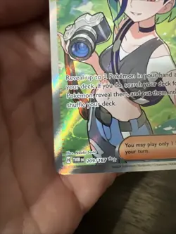 Pokemon TCG Trainer Perrin Holo Rare Twilight Masquerade 209/167 (error card) - Image 5