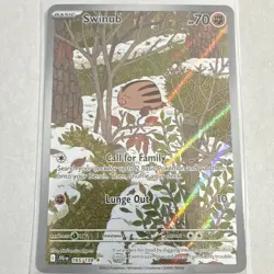 The Pokemon Company Swinub 165/159 Sv09 Journey Together IR Holo EN 70HP - Image 1