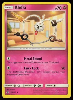 Klefki 89/131 Uncommon Forbidden Light Pokemon Near Mint - Image 1