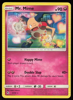 Mr. Mime 43/68 Rare Hidden Fates Pokemon Near Mint - Image 1