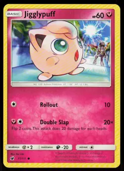 Jigglypuff 71/111 Common Crimson Invasion Pokemon Near Mint - Image 1