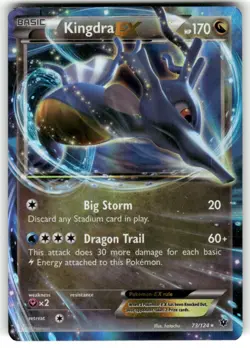 Kingdra EX 73/124 XY Fates Collide Pokemon HP - Image 1