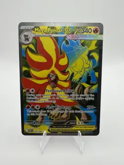 Pokemon TCG Chaos Rising: Mega Pyroar EX 099/086 NM - Image 1