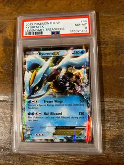 Pokemon 2013 Black White Legendary Treasures KYUREM EX #44 PSA 8 RARE - Image 1