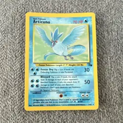 articuno fossil rare 2/62 70hp basic freeze dry blizzard pokemon tcg - Image 1