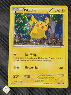 Pikachu 6/12 - McDonald's 2015 Promo Holo Pokemon TCG NM - Image 1