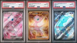 SET 3 PSA 10 Japanese Pokemon MEW EX 195/165 208/165 SV2a 327/190 SV4a - Image 1