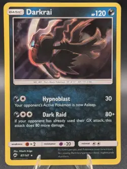 Darkrai 87/147 Holo Rare Burning Shadows Pokemon Holo Lightly Played - Image 1