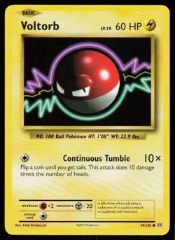 Voltorb 39/108 Common Evolutions Pokemon Near Mint - Image 1